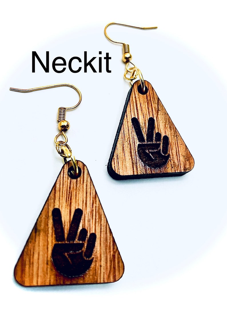 Chuck Deuces Peace Earrings image 1