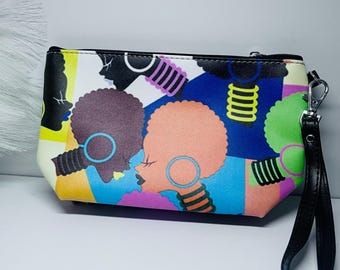 Cartera de mano afrocéntrica para mujer