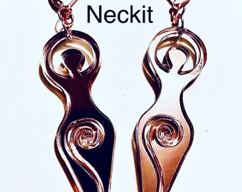 Spiral Goddess Acrylic Dangle Earrings