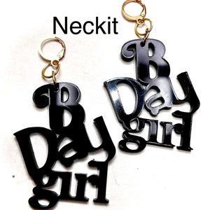 Birthday B-Day Earrings