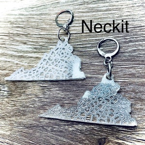 Virginia Map Earrings