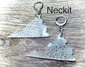 Virginia Map Earrings