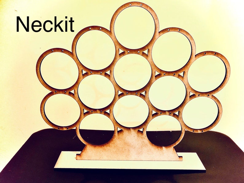 Wooden Earring Holder Display