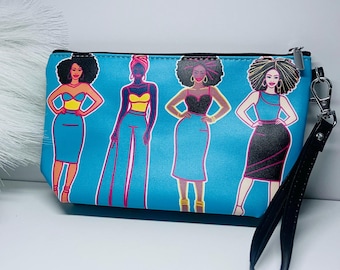 Cartera de mano para niñas de estilo afrocéntrico