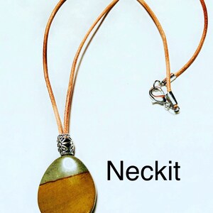 Picture Jasper Cabochon and Leather