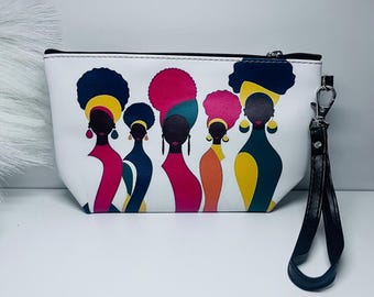 Cartera de mano para mujer de estilo afrocéntrico