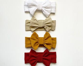 Big bow soft baby headband