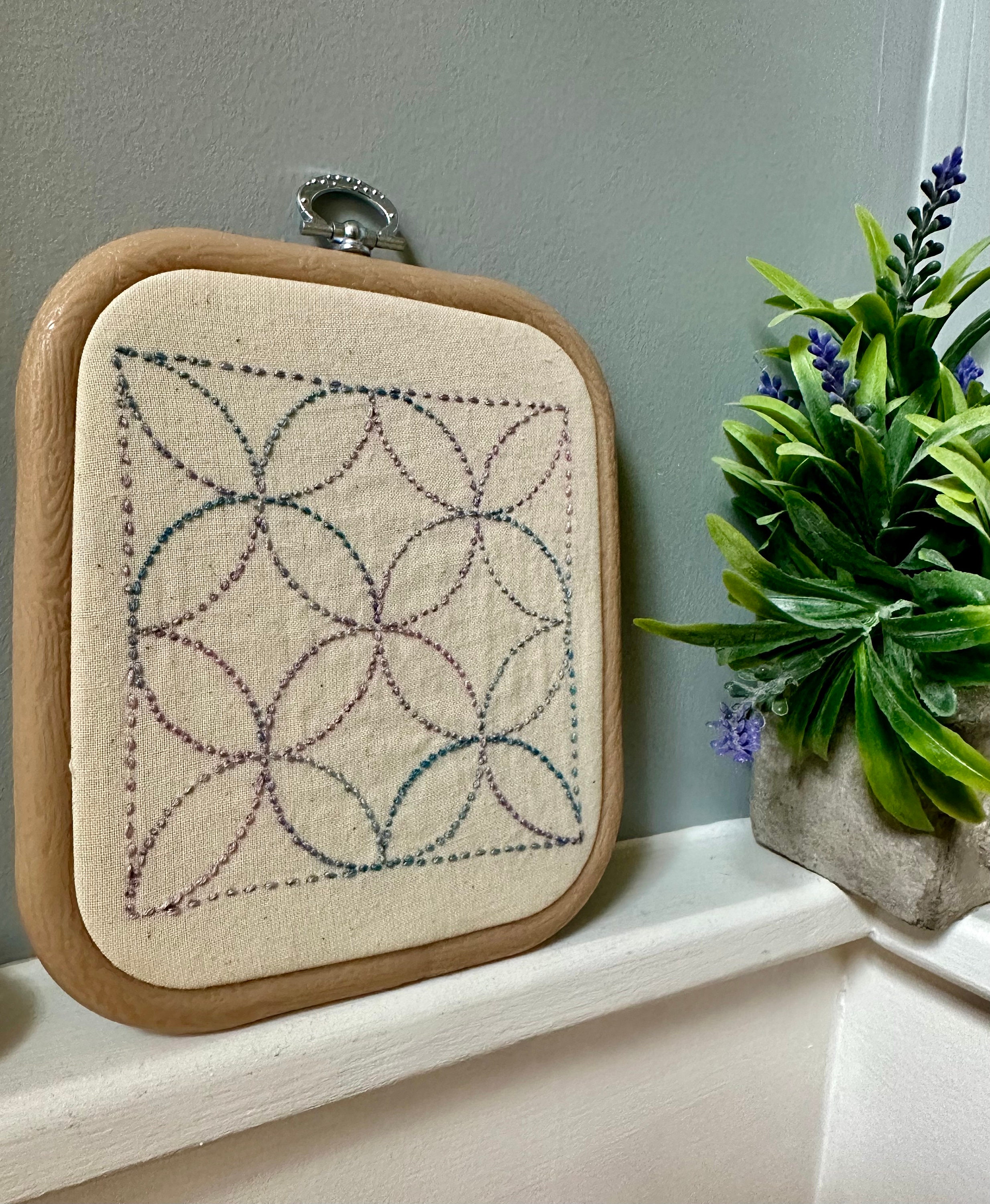 Quick Embroidery Hoop Frame - The Semiconservative Granola Girl