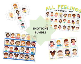 Feelings & Emotions Resource Bundle: Play Therapy Tools (Digital Download)