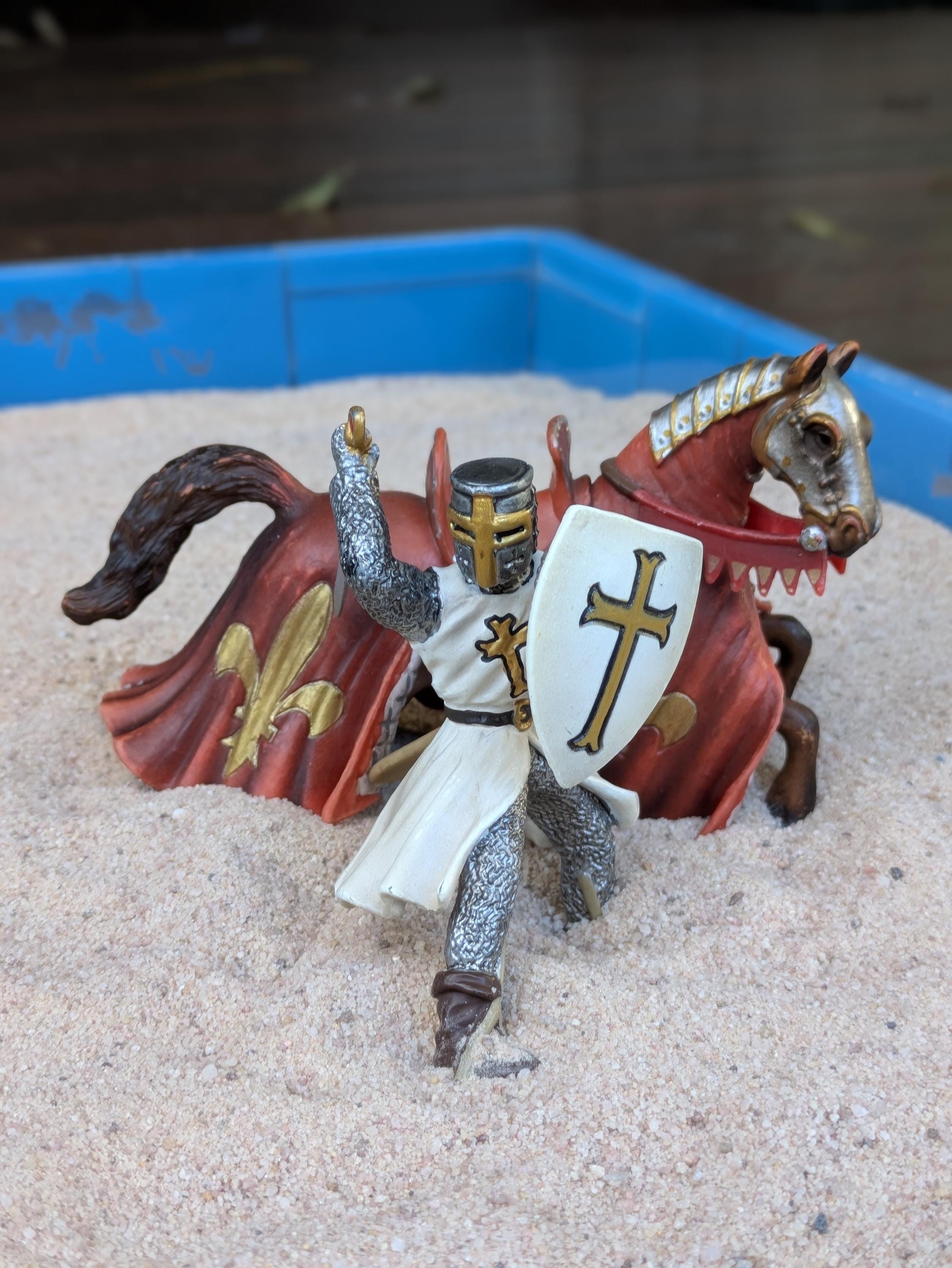 シュライヒ　騎士　馬　ドラゴン　フィギュアセット シュライヒ Schleich 70046 馬上試合のナイト（ドラゴン