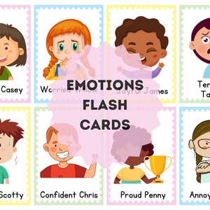 Jeu de cartes/paires éclair sur les émotions : ressource thérapeutique pour aider les enfants à identifier et à exprimer leurs sentiments.