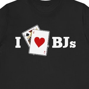 Camiseta de Blackjack / Presente engraçado de jogador de Blackjack para ele e ela / Camiseta amante de cassino / Camiseta de jogo / Camiseta de viagem para Las Vegas / Camisetas de pôquer