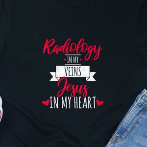 Radiologie In meinen Venen T-Shirt: Rad Tech Geschenk