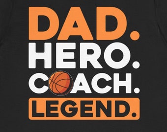 Dad Basketball Coach Shirt / Funny Basketball Father’s Day Gift / Basketball Lover T-Shirt / Girls Basketball TShirt / Basketball Coach Tee