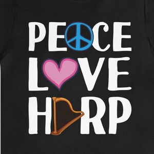 Chemise harpe / Idée cadeau drôle de harpiste pour elle et lui / T-shirt mignon fan de harpe / T-shirt amateur de harpe / T-shirt joueur de harpe / cadeau de professeur de harpe
