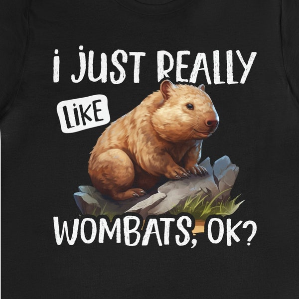 Wombat Gift / Funny Wombat Lover Shirt For Him & Her / Wombats T-Shirt / Wombat Fan Birthday Present / Cute Wombat TShirt / Wombats Tee