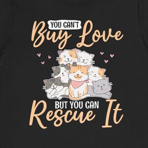 Cat Rescue Gift / Funny Adopt Cat Shirt For Him & Her / Cute Feral Cat Lover T-Shirt / Cat Adoption TShirt / Cat Rescuer Birthday Tee Shirts