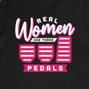 Manual Car Enthusiast T-Shirt: Funny Stick Shift Tee for Women