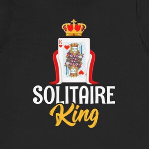 Solitaire-spelershirt / grappig solitaire-liefhebber cadeau voor hem / Solitaire-toernooi T-shirt / Solitaire-T-shirt / kaartspel T-shirt / geschenken