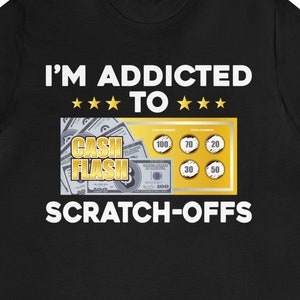 Prezent w postaci zdrapki / Zabawna zdrapka dla niego i dla niej / Koszulka dla miłośnika zdrapek / Koszulka dla fana loterii zdrapek / Koszulka Lucky Scratcher