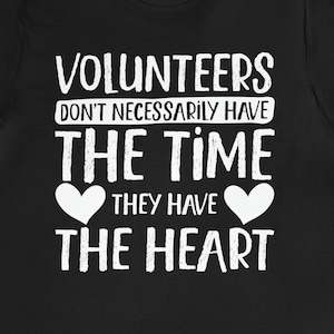Volunteer Herz T-Shirt: Lustiges Wertschätzung Geschenk
