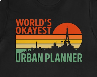 Funny Urban Planner T-Shirt: Retro Cityscape Tee