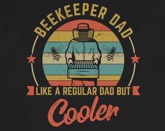 Beekeeper Dad Shirt Beekeeping Honey Apiary Bee Keeper Tee Family Gift Tshirt Hobby Nature