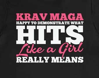 Krav Maga Girl Shirt Funny Martial Arts Instructor Gift Tee Training Fitness Tshirt Combat