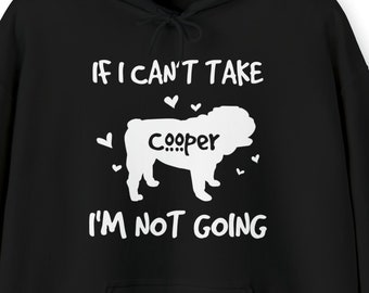 Personalized English Bulldog Hoodie Dog Owner Gift Breed Mom Dad Sweatshirt Canine Lover Apparel