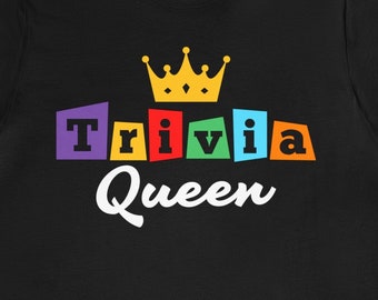 Trivia Shirt Quiz Lover Brainy Game Night Player Team Tee Strategy Gift Tshirt Knowledge
