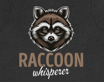 Shirt grappig wasbeerfluisteraar: uniseks katoenen T-shirt