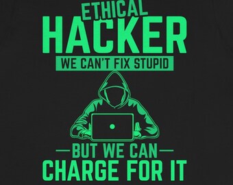 Ethical Hacker Shirt Gift Cyber Security TShirt Computer Hacking Privacy Technology Tee Present
