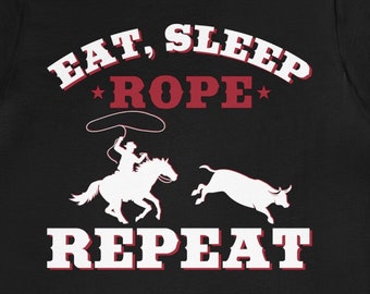 Funny Team Roping T-Shirt: Rodeo Cowboy Cowgirl Gift