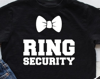 Ring Sicherheit Kleinkind-T-Shirt: Lustiges Ringträger Outfit