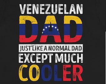 Papà dal Venezuela Maglietta / Felpa con cappuccio / Felpa / Canotta / Regalo per la festa del papà per papà venezuelano / Regalo di compleanno del Venezuela / Maglietta con bandiera