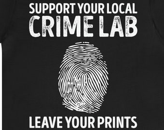 Forensik Shirt Kriminalität Labor Wissenschaftler Beweise Wissenschaft Tee
