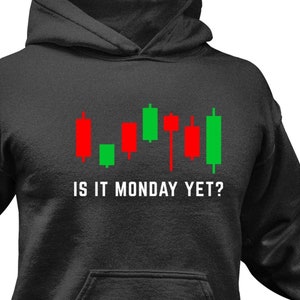 a black hoodie with the words is it monday yet?