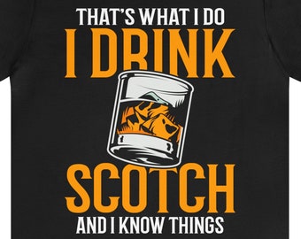 Rolig skotsk whiskyälskare T-shirt: Whiskydrickare födelsedagspresent