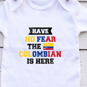 Colombia Onesie Colombian Baby Clothes Regalo Para Bebe Mameluco Soccer Jersey Immigrant Heritage Gift