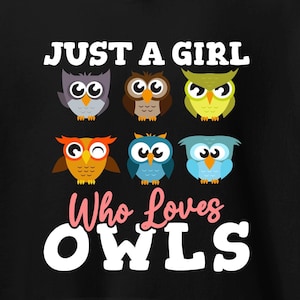 Cute Owl Hoodie / Owl Lover Sweatshirt / Barn Owl Pullover / Snowy Owl Gift / Bird Sweater / Wildlife Apparel / Nature Gifts / Owl Sweater