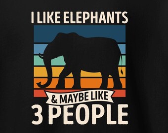 Hoodie Funny Elephant Lover: gezellige uniseks trui