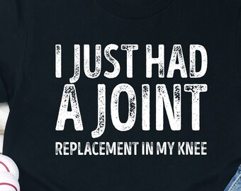 Grappig knievervangend cadeau-T-shirt: postoperatief herstel-T-shirt