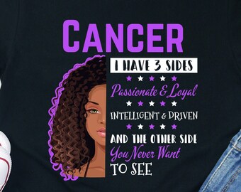 Camiseta del zodiaco Cáncer: Apasionado, leal, motivado