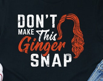 Grappig roodharig shirt: Ginger Snap-T-shirt, rood haarcadeau