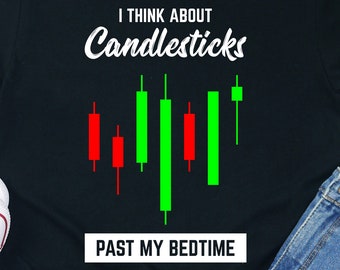 Kandelaars Trading Shirt Beursbelegger Crypto Finance T-shirt Kleding Cadeau Handelaar T-shirt Ruilen