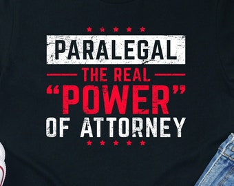 Paralegal Vollmacht Shirt: Lustiges Rechtsbeistand Geschenk