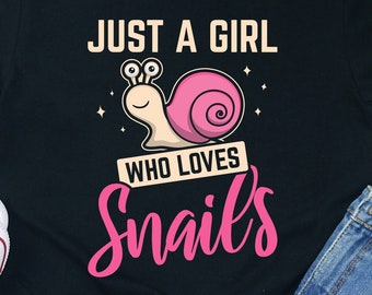 Mädchen Schnecken Liebhaber Geschenk / Schnecken Shirt / Hoodie / Sweatshirt / Tank Top / Schnecken T-Shirt / Niedliches Schnecken T-Shirt / Geschenk für Schnecken Liebhaber