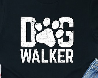 Dog Walker Shirt: Unisex Cotton Tee, Hoodie, Sweatshirt
