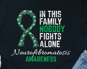 Neurofibromatosis Awareness Shirt: NF Warrior Ribbon Tee