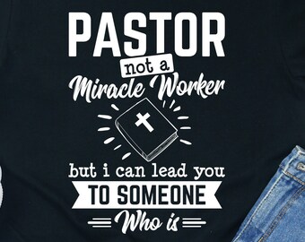 Grappig dominee-T-shirt: cadeau wonderwerker